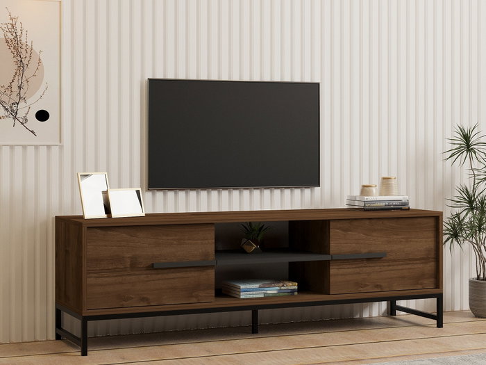 Hanah Home Soporte para TV Mono - Walnut Hanah Home Soporte para TV Mono - Walnut